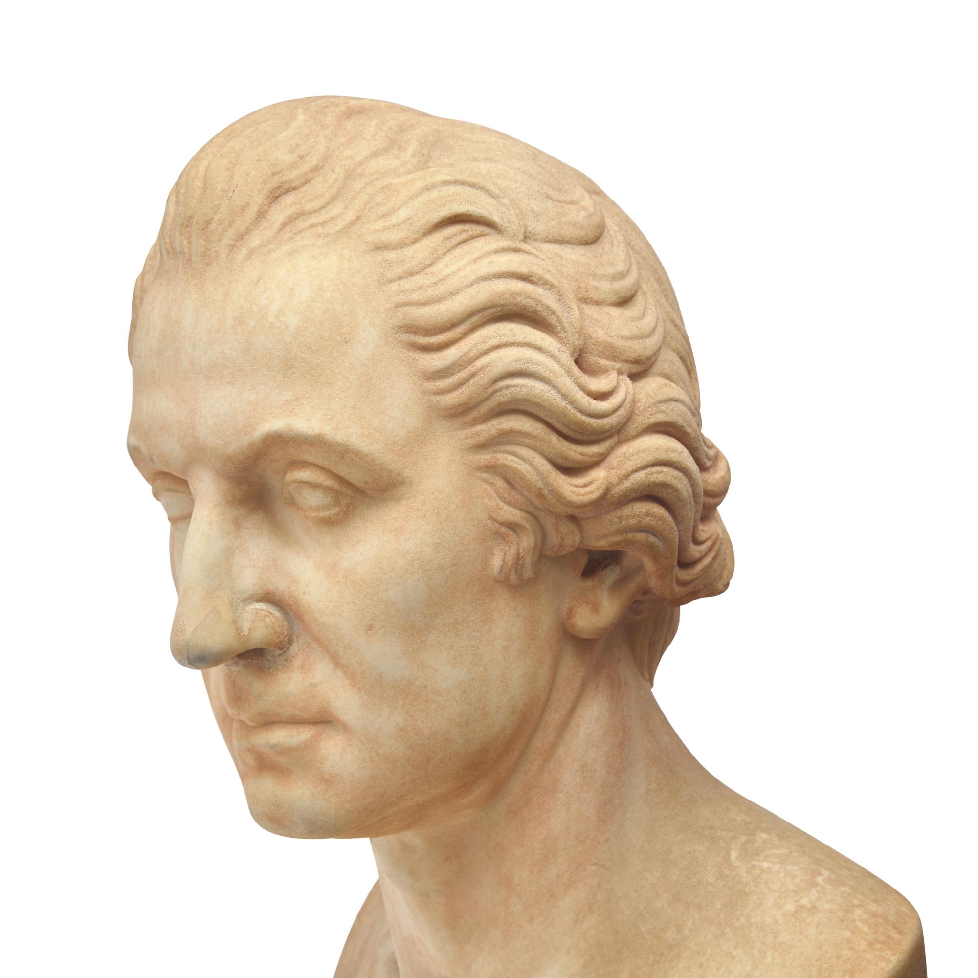 Attributed to Horatio Greenough (1805-1852), A Marble Bust of George Washington (1732-1799)
