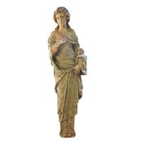 A Pair of American Composition Statues 18" W x 10" D x 61" H — United States, Circa 1900