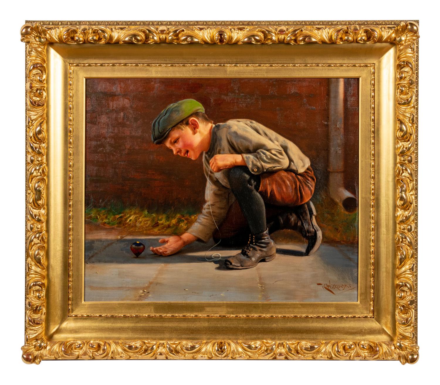 Boy with Spinning Top