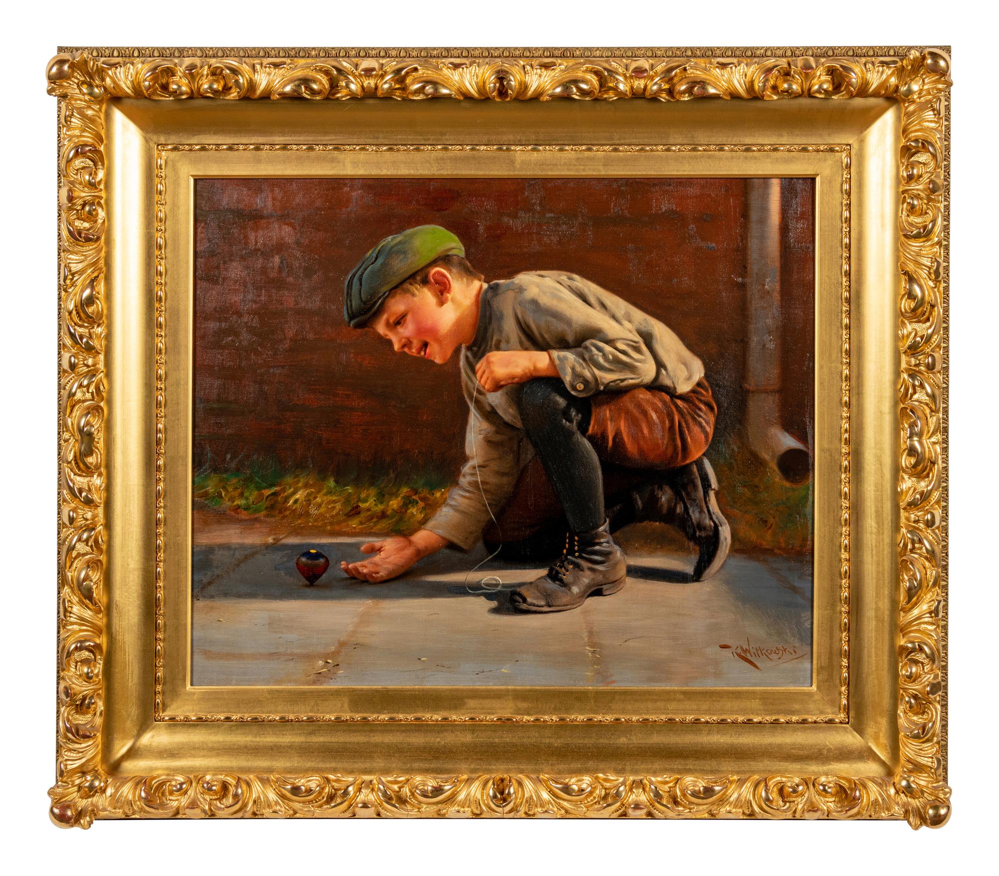Boy with Spinning Top