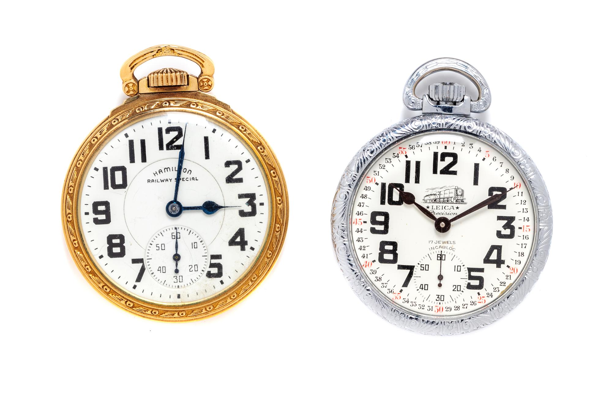 A Collection of Open Face Pocket Watches,