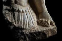 A Roman Marble Fragment from a Monumental Statue of the God Mars