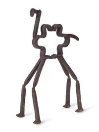 A Wrought Iron Camel Form Garden Figure
