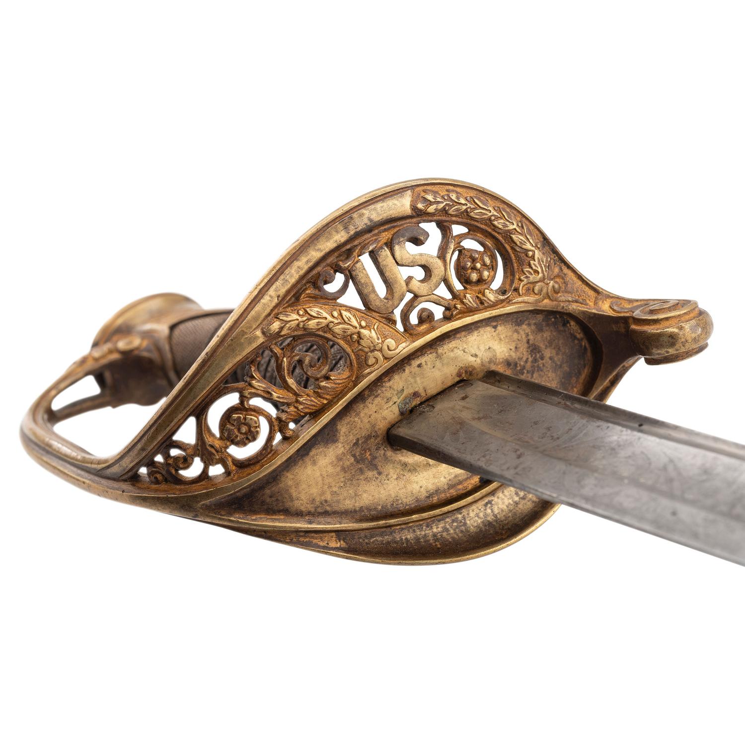 Klingenthal US Model 1850 Staff & Field Officers Sword Presented to Lt. (later Major) W.S. Collier with Framed Pictures