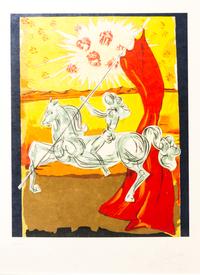 Salvador Dali, (Spanish, 1904-1998), Ivanhoe Suite: King Richard, Rowena, Overseer and Wilfret of Ivanhoe