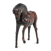 A Large Leather Model of a Horse