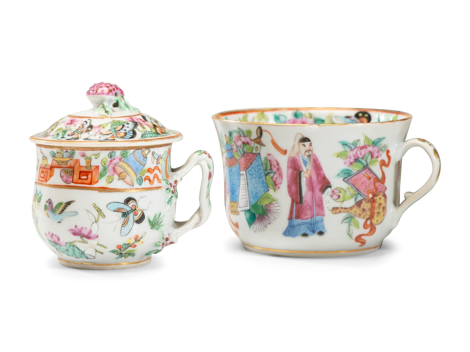 A Chinese Export Canton Famille Rose Porcelain Dinner Service