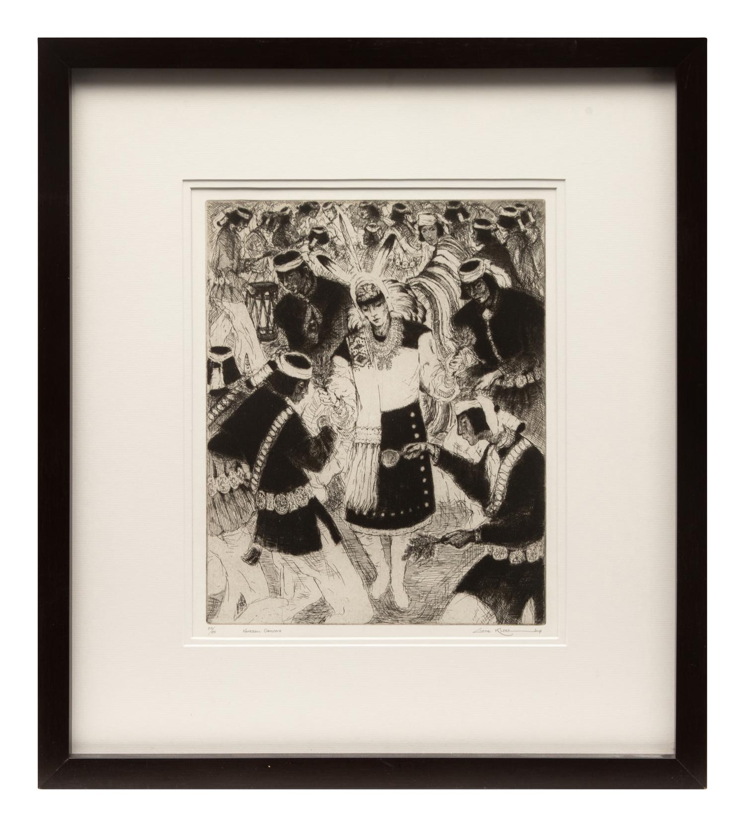 Two Works: Keresan Dancers edition 25/50 and Apaches A-Visiting edition 46/75