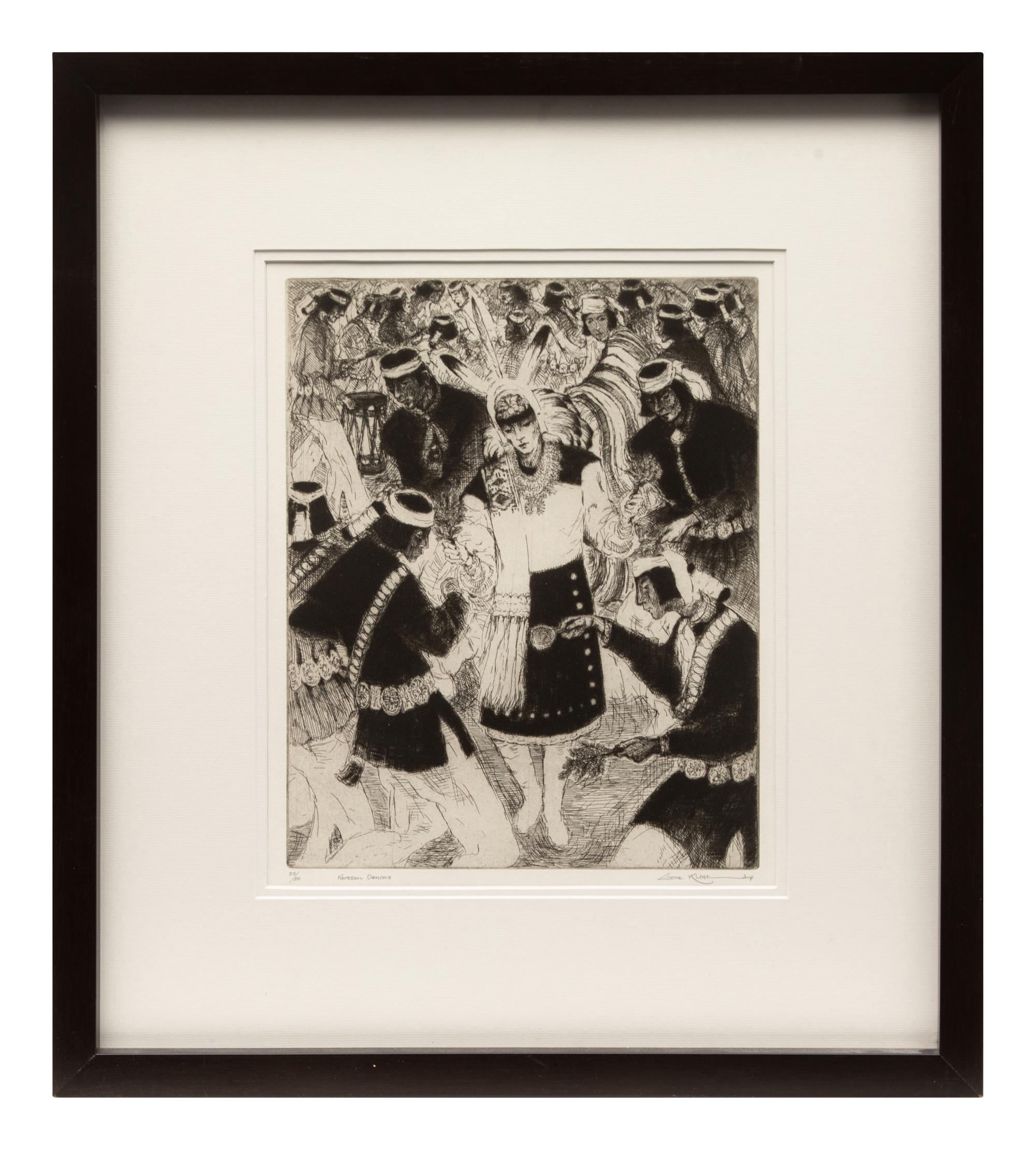Two Works: Keresan Dancers edition 25/50 and Apaches A-Visiting edition 46/75