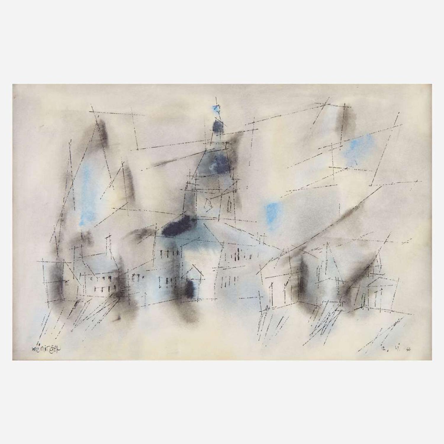 Lyonel Feininger (American/German, 1871-1956) Transfiguration