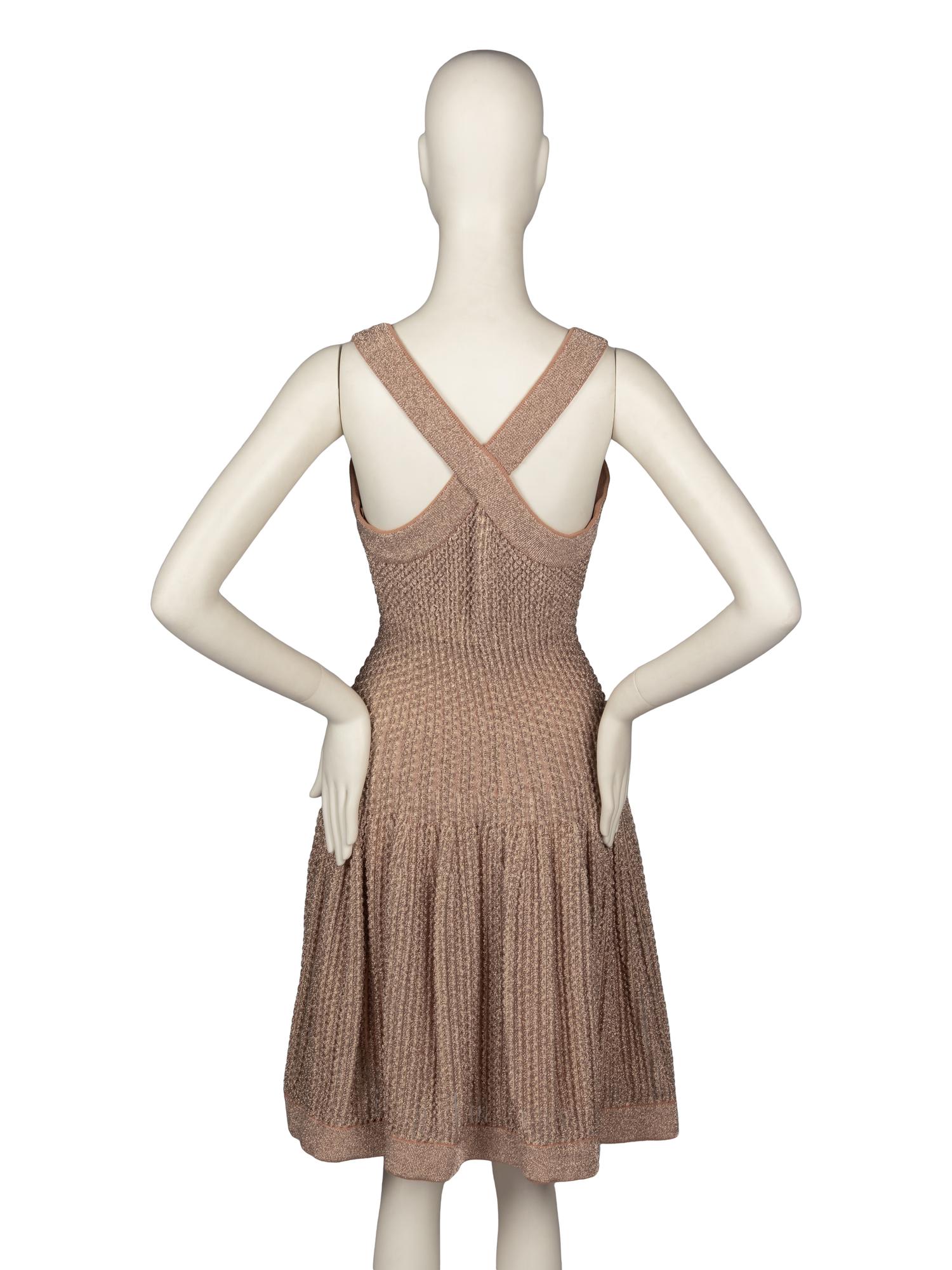 Alaïa Metallic Knit Dress