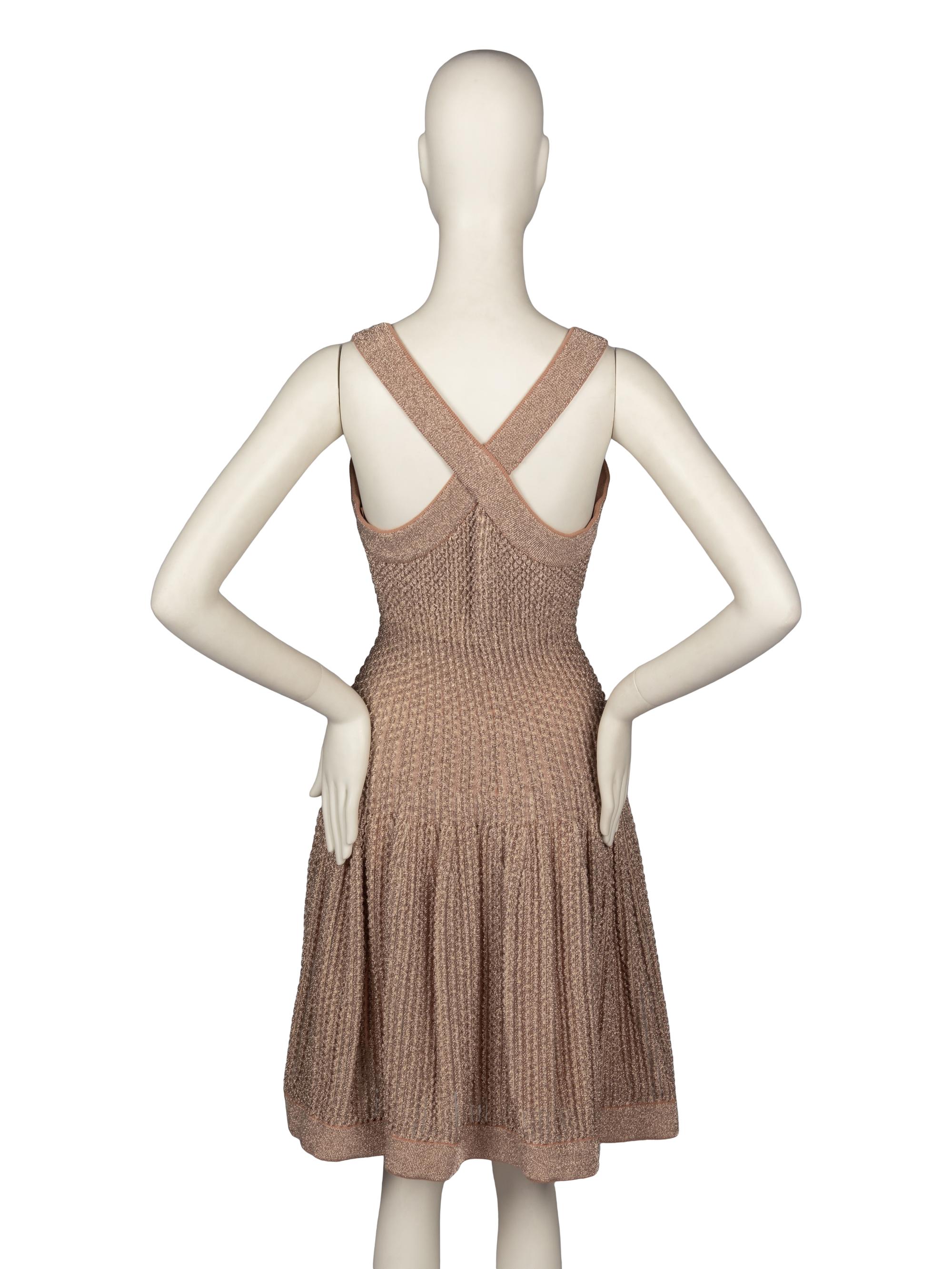 Alaïa Metallic Knit Dress
