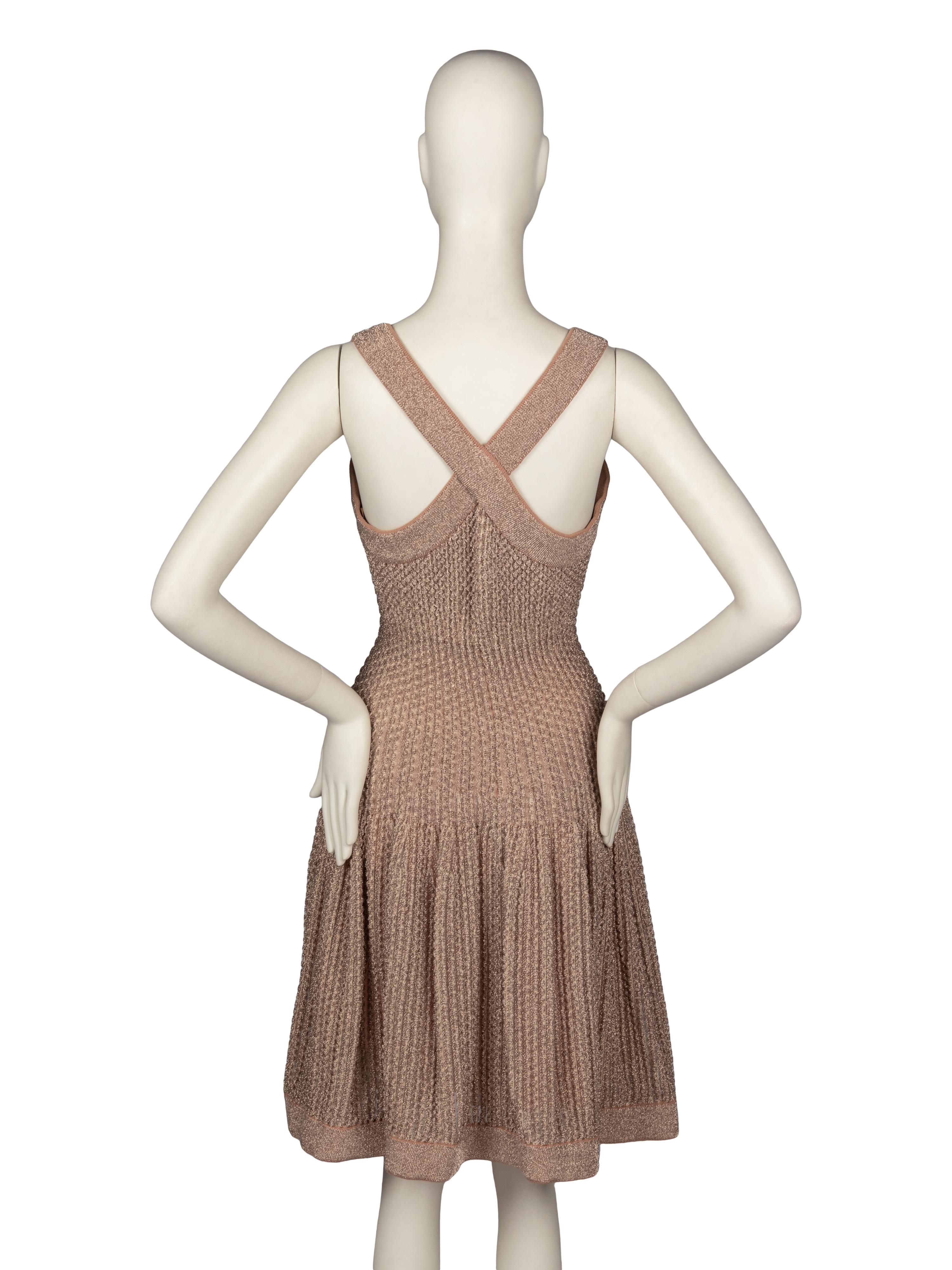 Alaïa Metallic Knit Dress