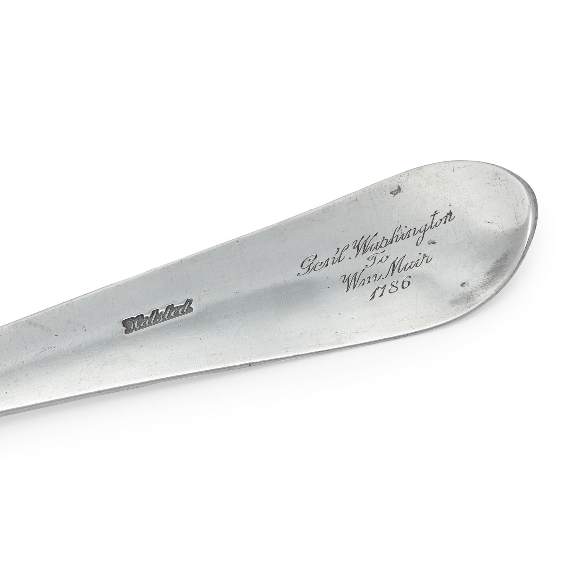 A Silver Ladle, By Tradition Gifted by George Washington (1732-1799) to William Muir (1754-1809)