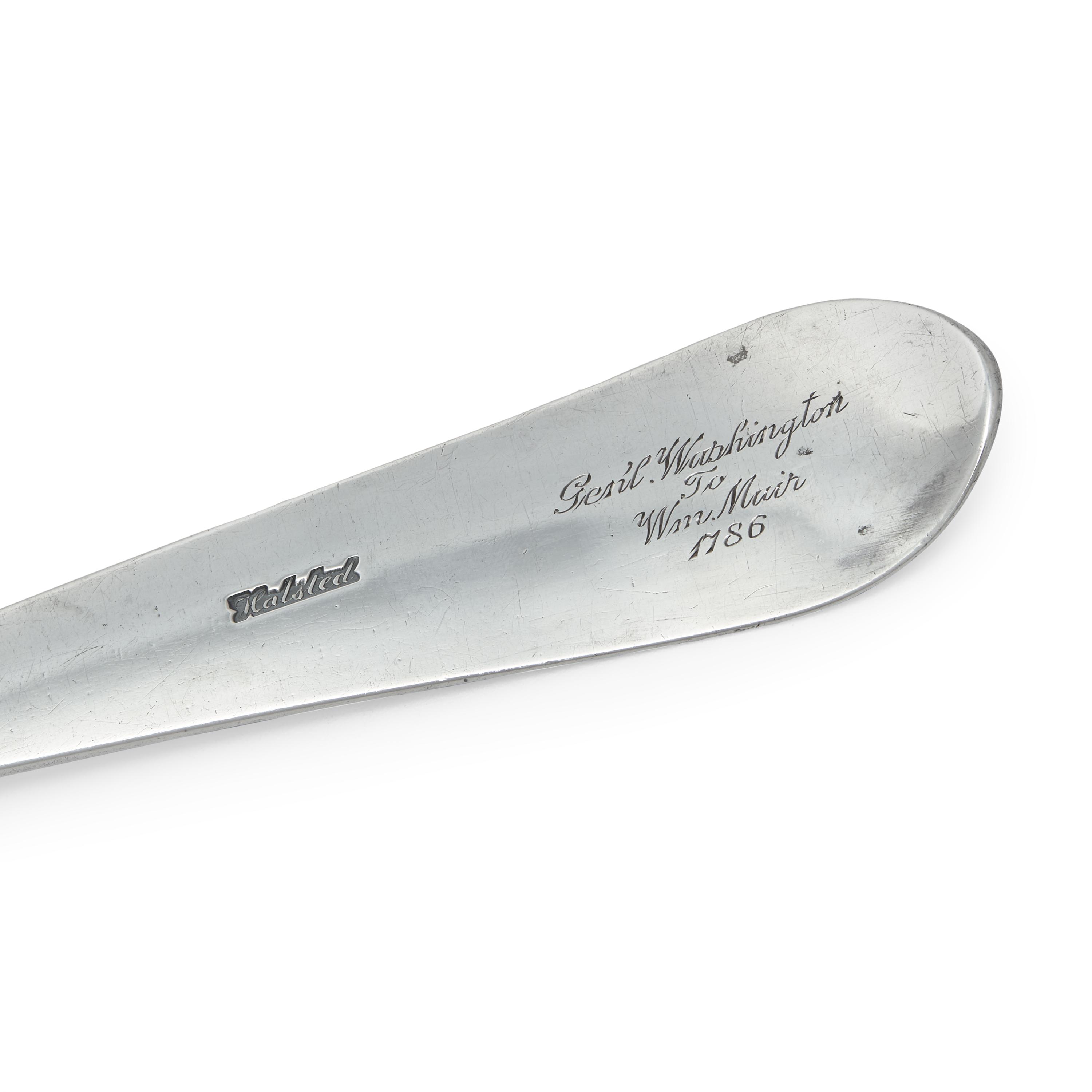 A Silver Ladle, By Tradition Gifted by George Washington (1732-1799) to William Muir (1754-1809)
