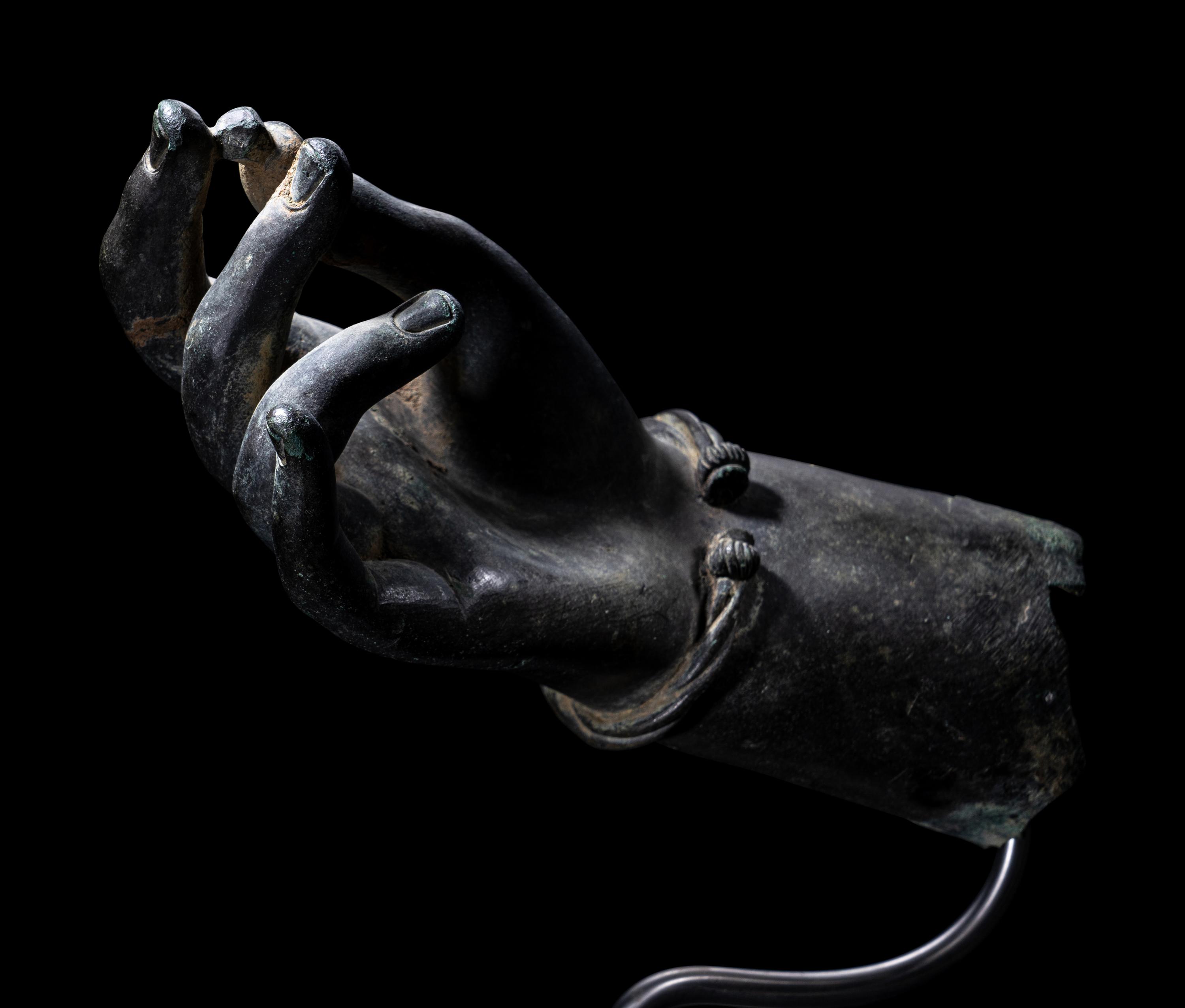 A Roman Bronze Right Hand, Possibly from a Statue of Aphrodite