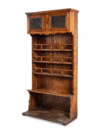 A French Provincial Walnut Plate Rack
