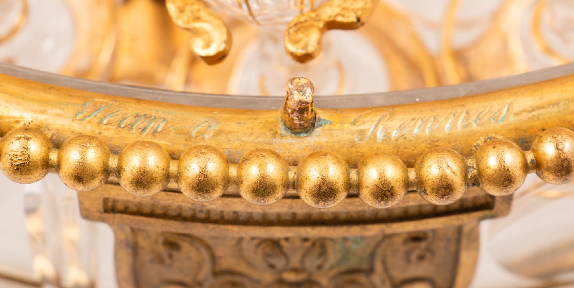 A French Gilt Bronze Mounted Cut Glass Cave à Liqueur