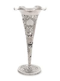 A Chinese Export Silver Vase