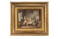 A Group of Three Continental Paintings