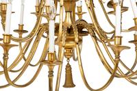 A Twenty-One Light Neoclassical Style Gilt Metal Chandelier
