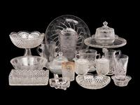 A Large Collection of Indiana Tumbler and Goblet Company Glass Articles