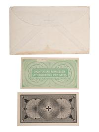 [GENERAL AMERICANA]. World's Columbian Exposition group of tickets and State of Louisiana $5 dollar bonds.