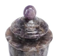 A Pair of Continental Semiprecious Stone Urns