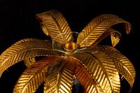 A Pair of William Yeoward Glass and Gilt Metal Palm Tree Candlesticks — 20TH CENTURY