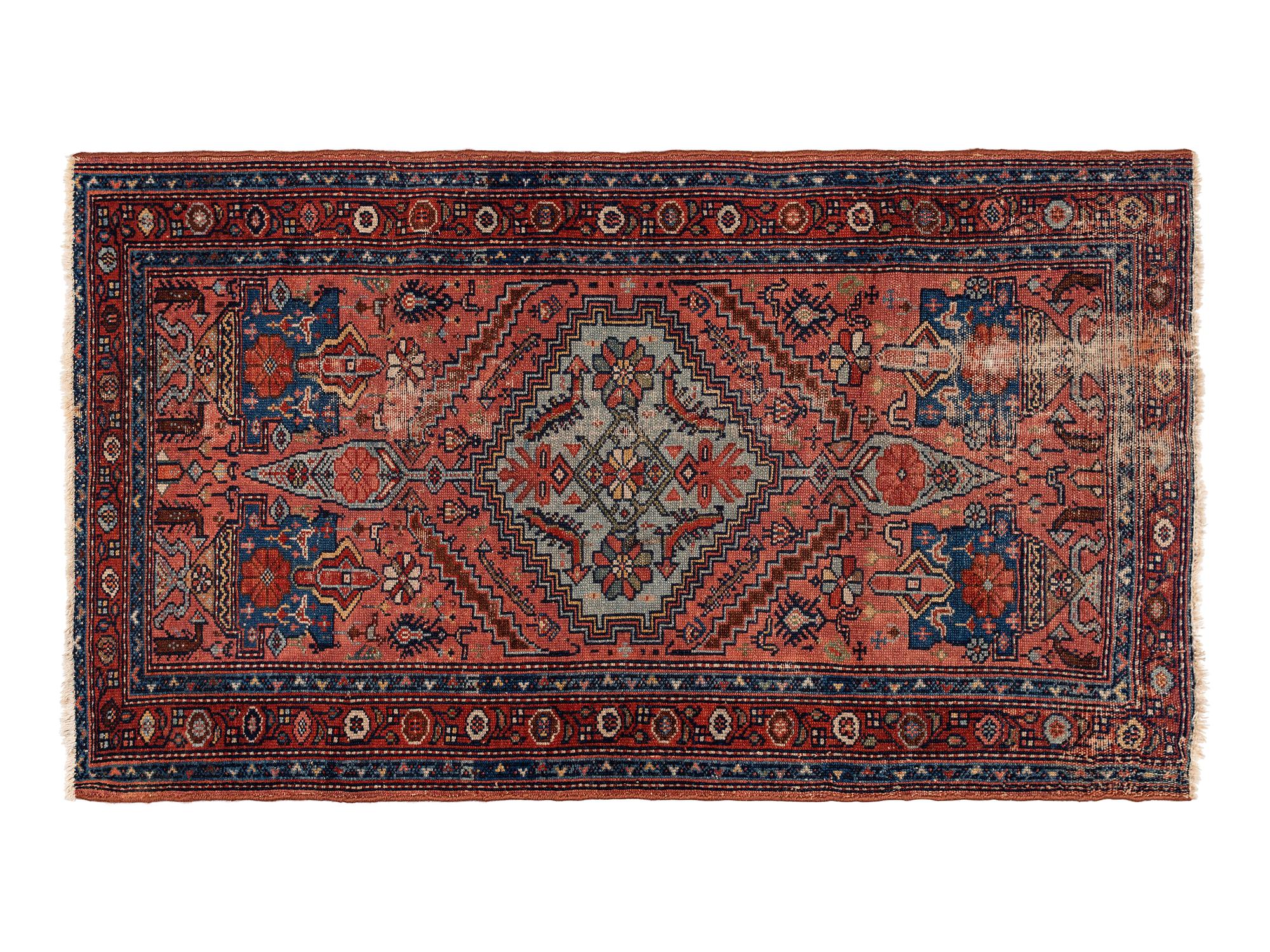 Two Persian Wool Area Rugs