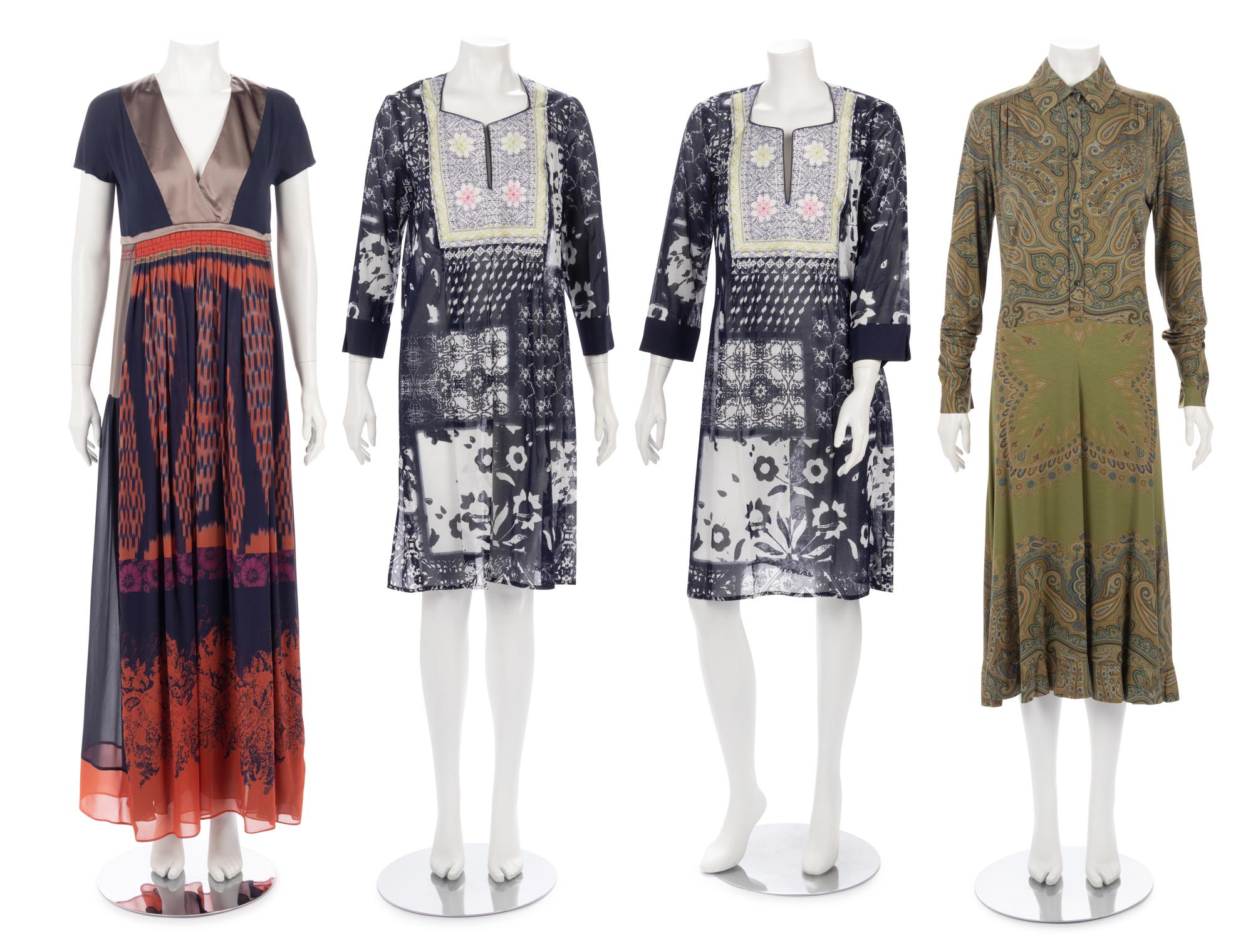 Four Etro Pieces: Two Dresses, Two Identical Tunics
