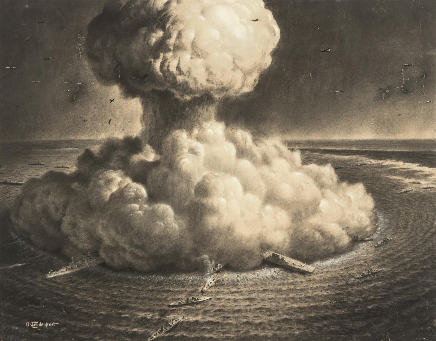LEYDENFROST, Alexander (1888-1961). H-Bomb Test at Bikini. c. 1946