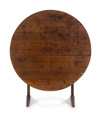 An Oak Tilt-Top Table