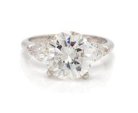A Platinum and Diamond Ring, 3.40 dwts.