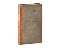 [HERNDON, William H. (1818-1891), his copy]. The Revised Code of Laws, of Illinois ... Vandalia, Illinois: Robert Blackwell, 1827.