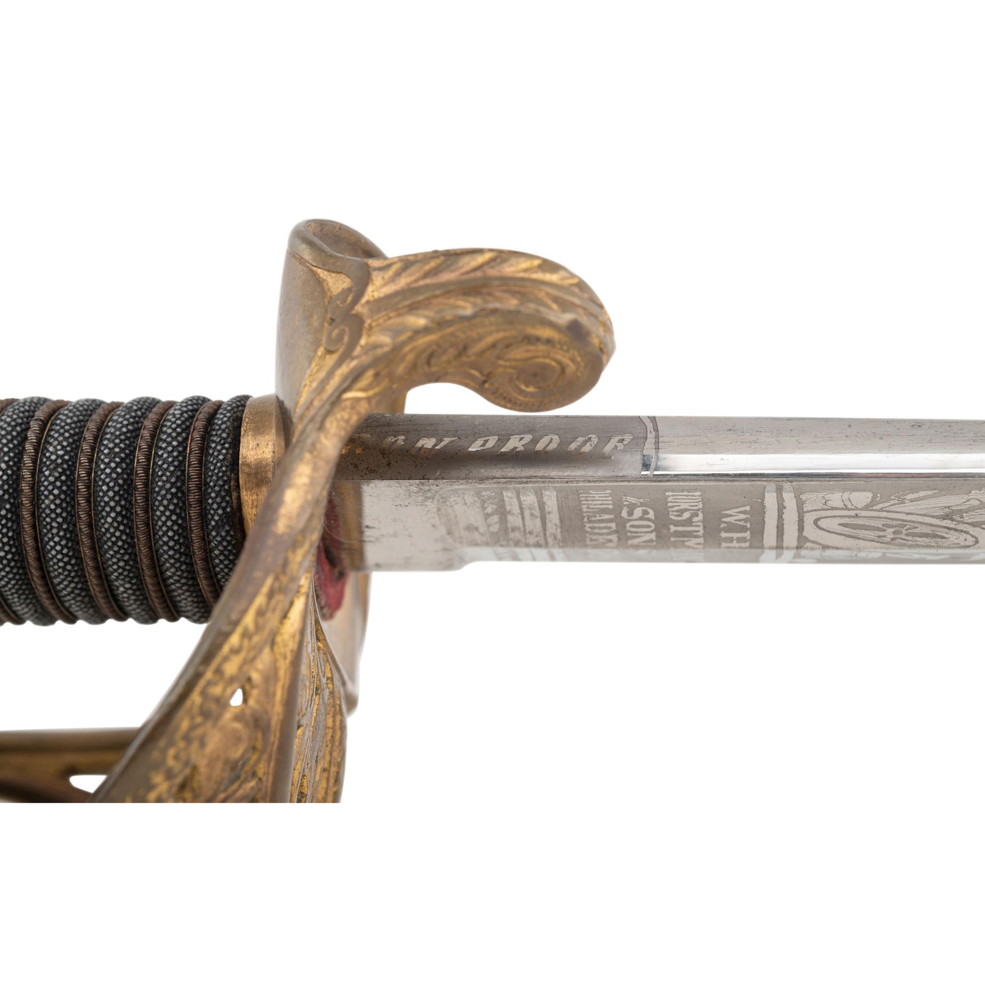 US Model 1850 Staff & Field Officers Sword by Horstmann