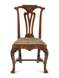 A George I Walnut and Beechwood Side Chair