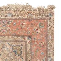 A Tabriz Silk Carpet