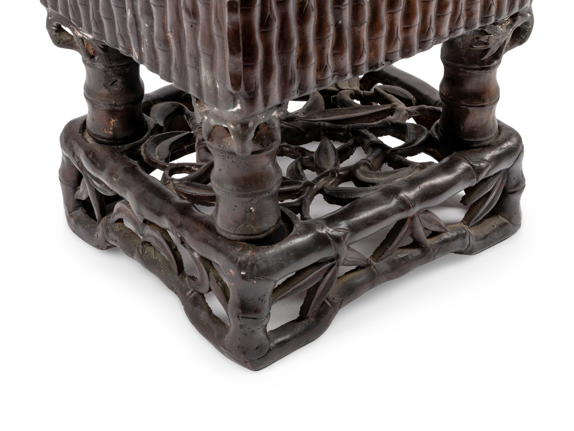 A Chinese Export Bronze Censer