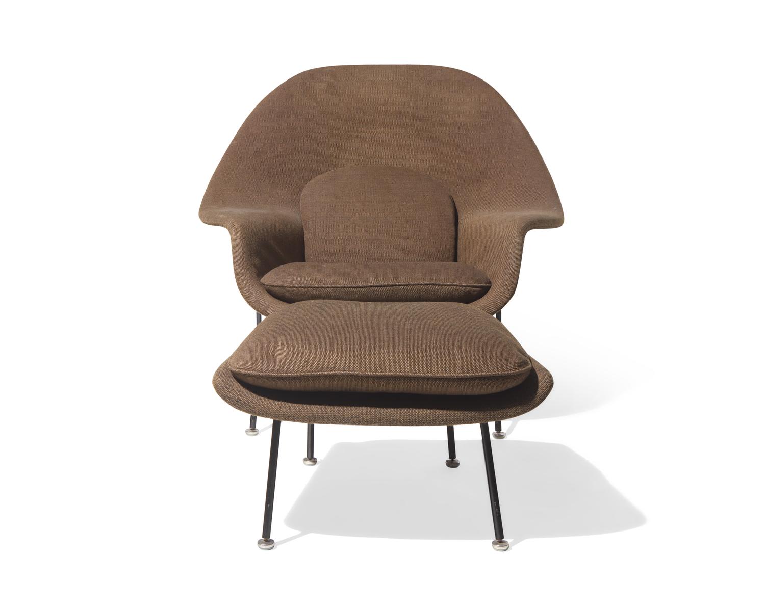'Womb' Chair and Ottoman, Knoll Associates, c. 1950
