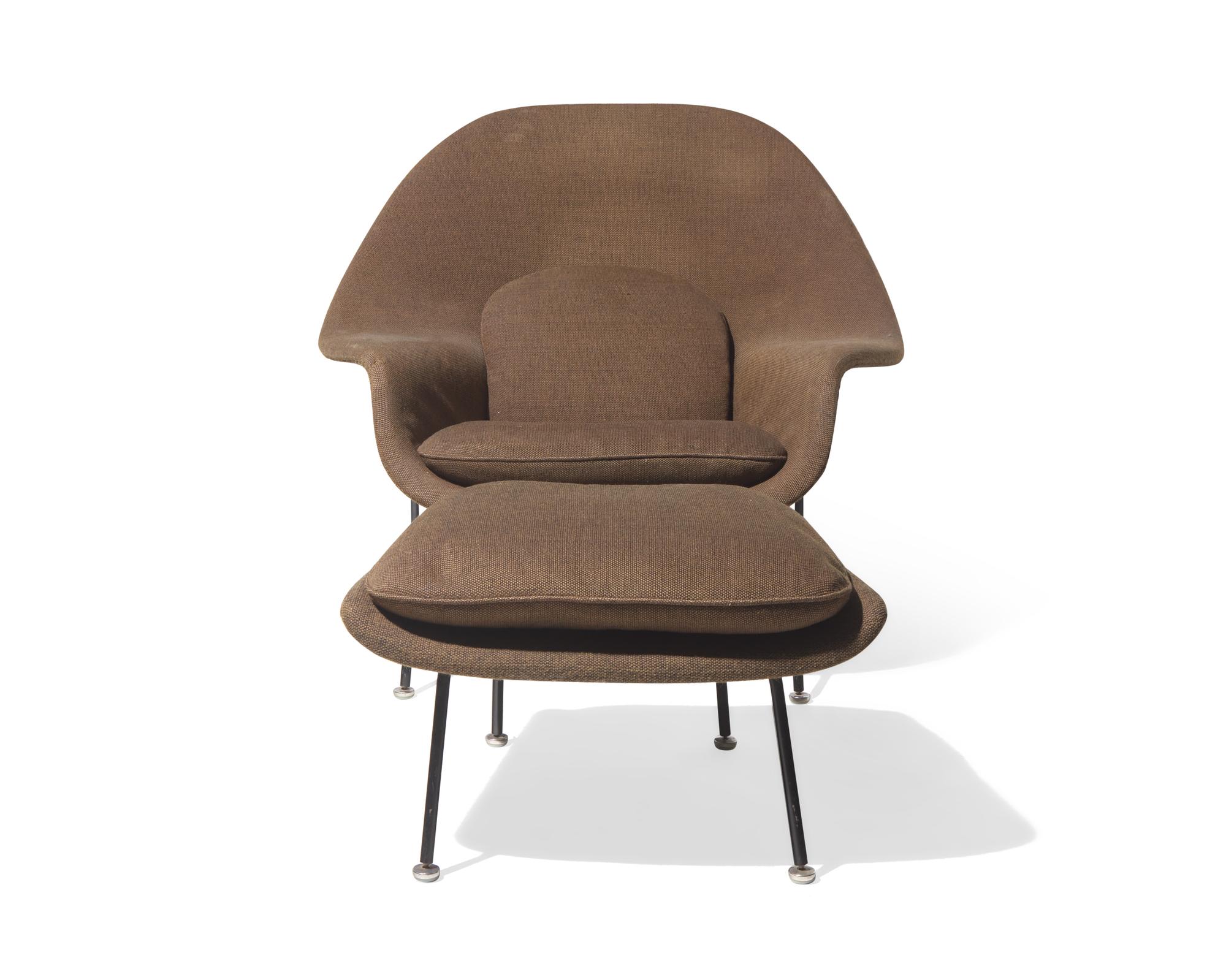 'Womb' Chair and Ottoman, Knoll Associates, c. 1950