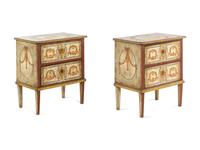 A Pair of Italian Painted Nightstands