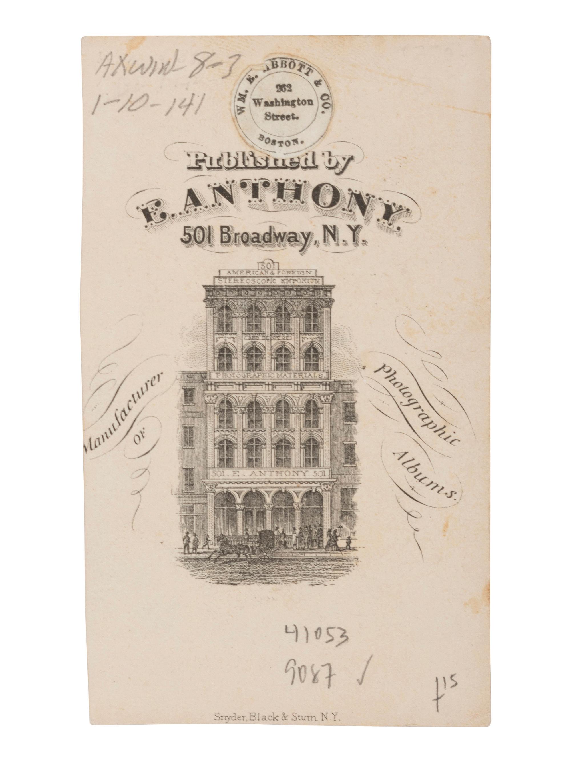 [CIVIL WAR]. A Disgusted Secesh (Leaving Dixie) . New York: E. Anthony.