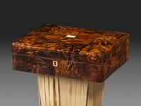 A Regency Tortoiseshell Veneered Sewing Table