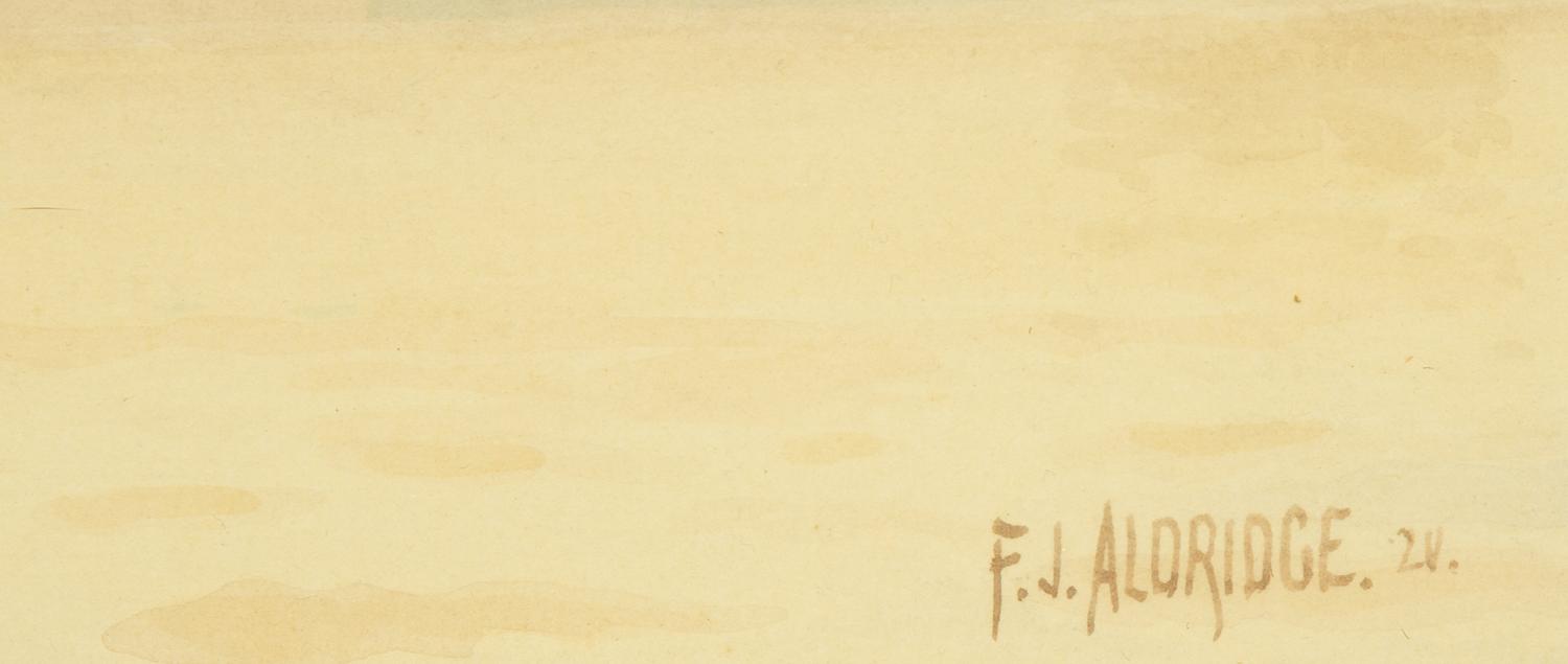 Venetian Harbor, 1920 , together with a work by an unknown artist