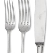 A Hungarian Silver Flatware Service