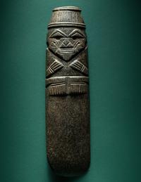 A Costa Rican Jade Axe-God Pendent