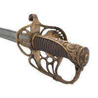 Non-Regulation Import Staff & Field Officers Sword of Capt. Albert Foster - 25th Mass Infantry