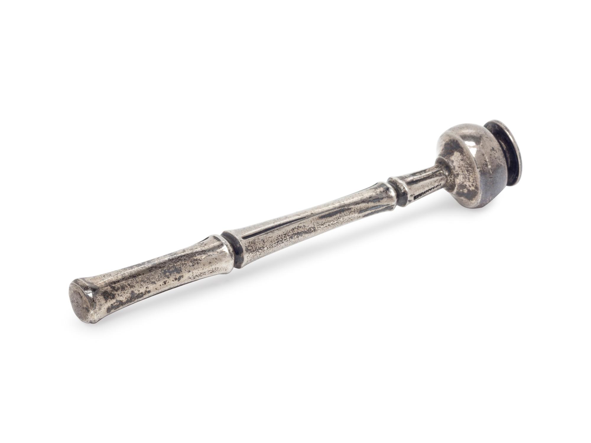 A Sterling Silver Bamboo Motif Phone Dialer, Tiffany & Co.,