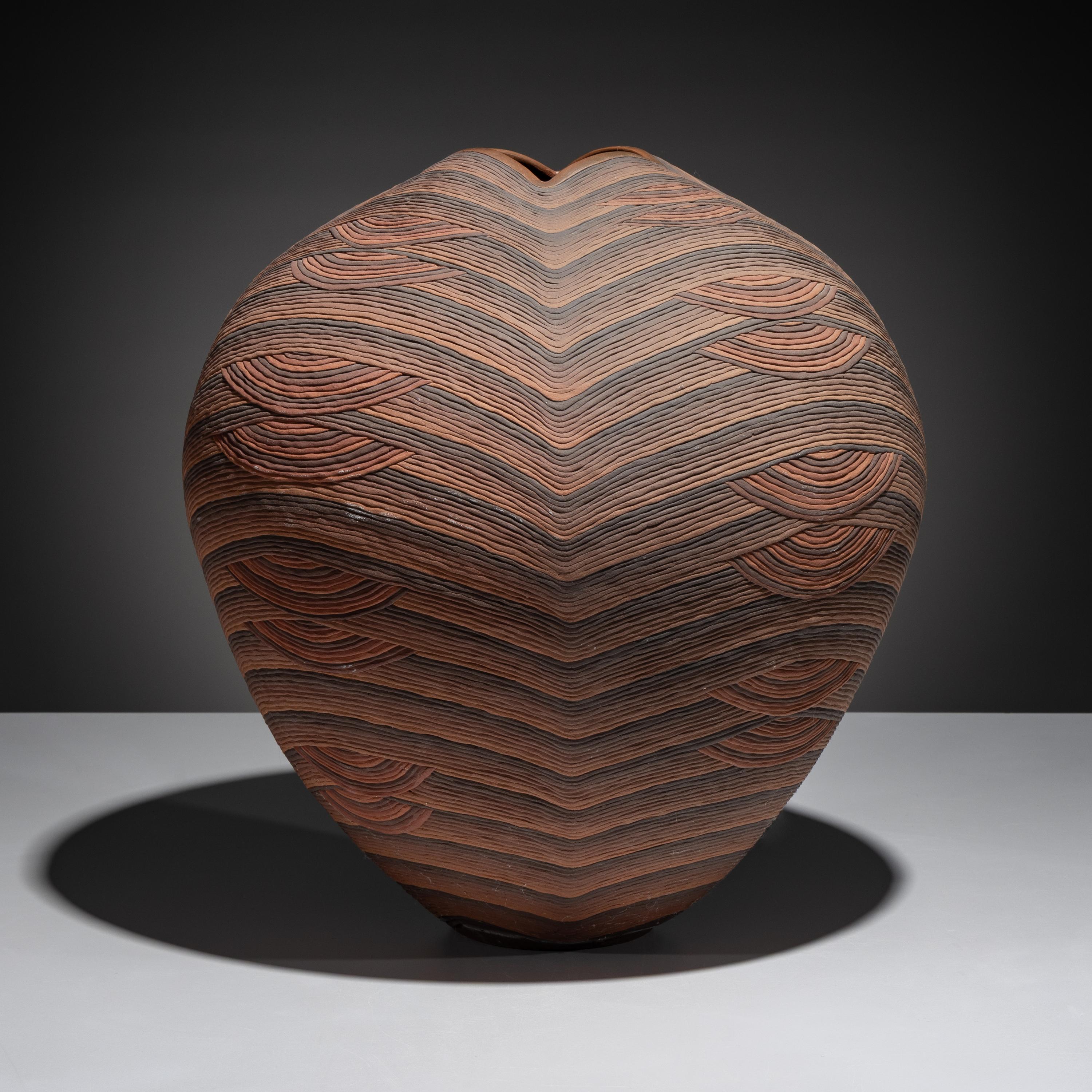 Corrugated Pottery Jar, Glory to God